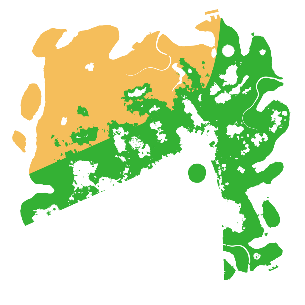 Biome Rust Map: Procedural Map, Size: 4500, Seed: 1251236