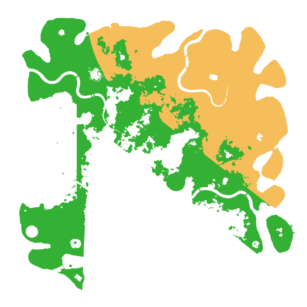 Biome Rust Map: Procedural Map, Size: 4500, Seed: 153830
