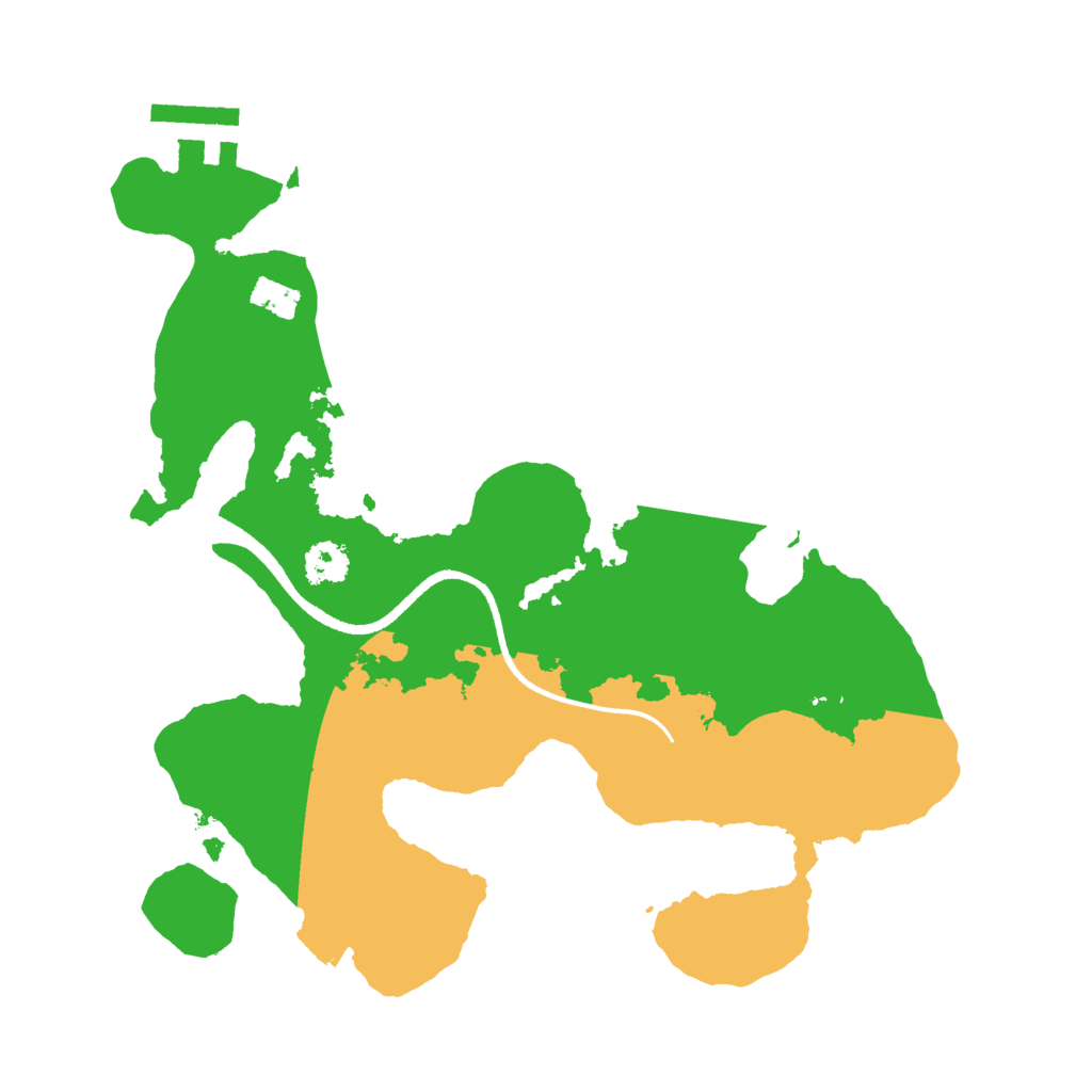 Biome Rust Map: Procedural Map, Size: 2500, Seed: 345465132