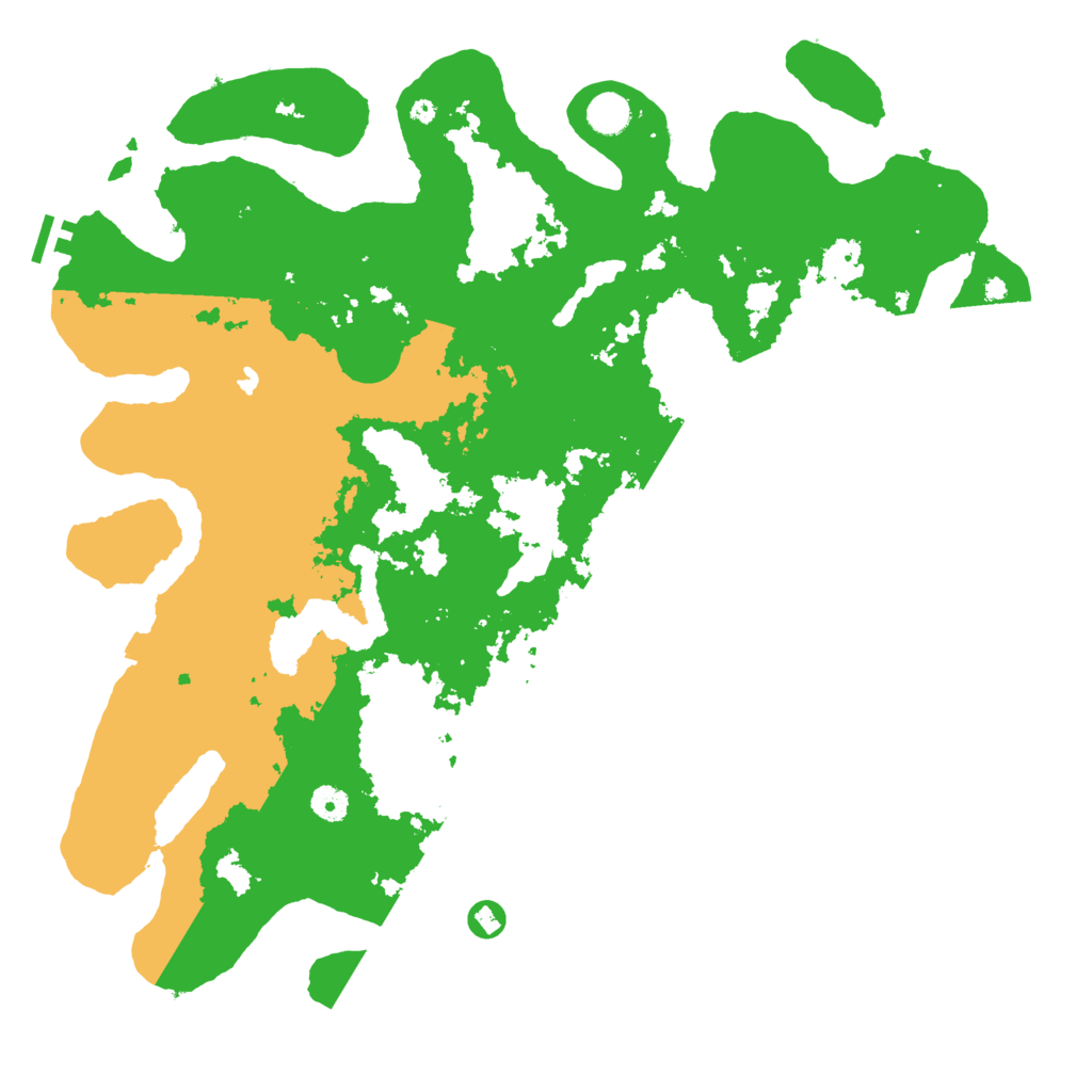 Biome Rust Map: Procedural Map, Size: 4500, Seed: 14005