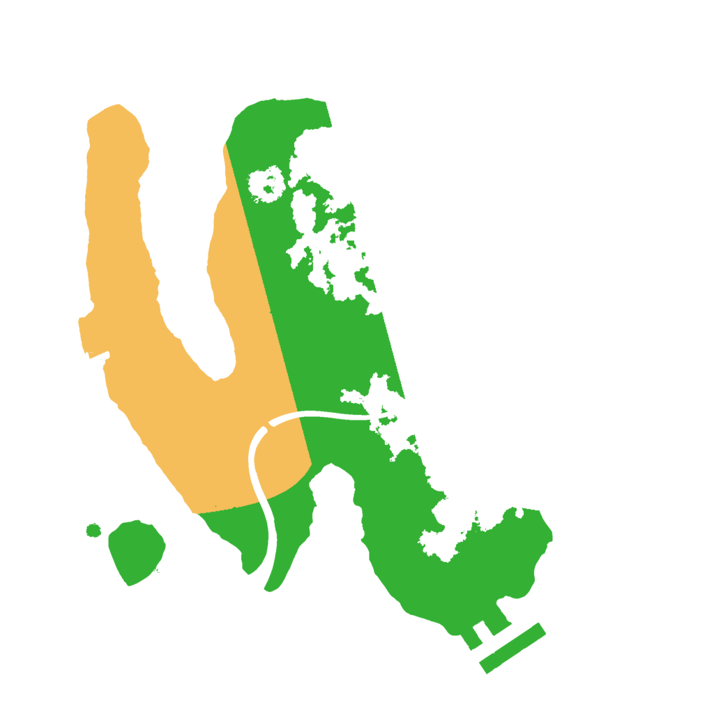 Biome Rust Map: Procedural Map, Size: 2000, Seed: 123413