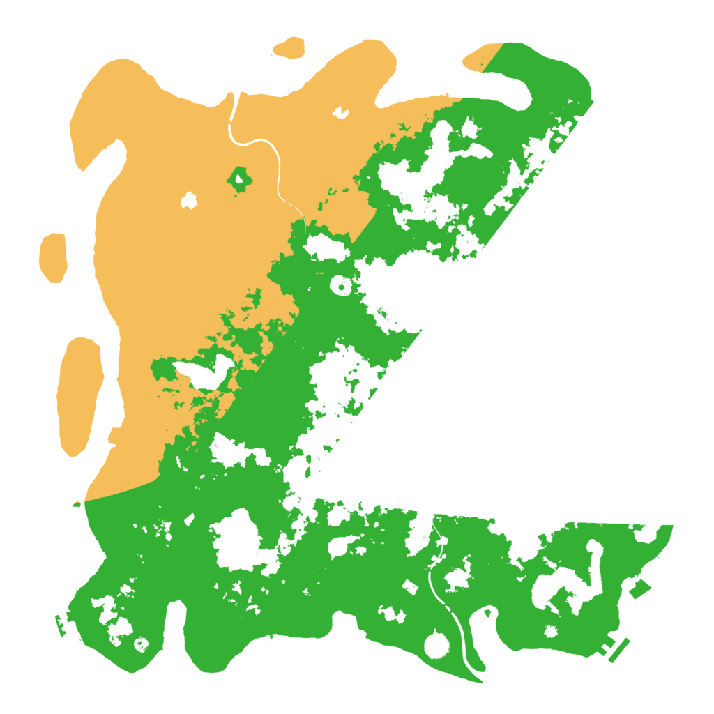 Biome Rust Map: Procedural Map, Size: 5000, Seed: 5422