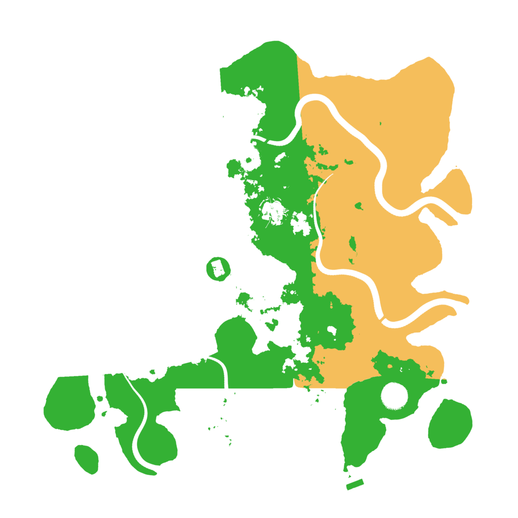 Biome Rust Map: Procedural Map, Size: 3500, Seed: 8964