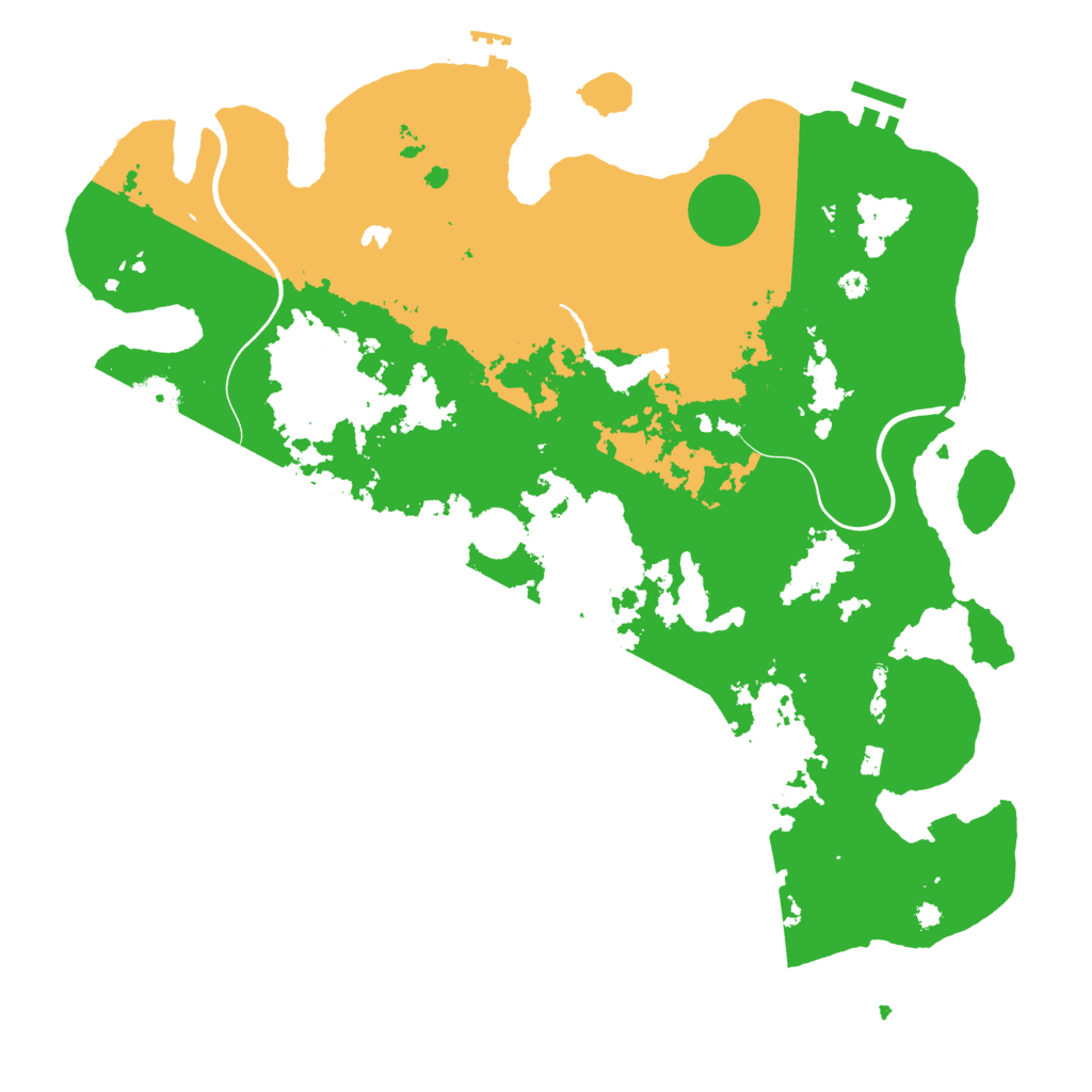 Biome Rust Map: Procedural Map, Size: 4000, Seed: 1520