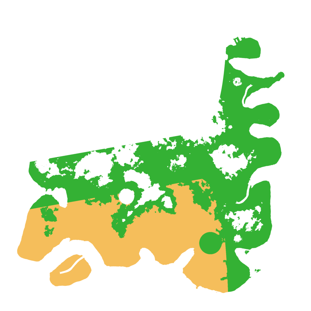 Biome Rust Map: Procedural Map, Size: 3700, Seed: 31454