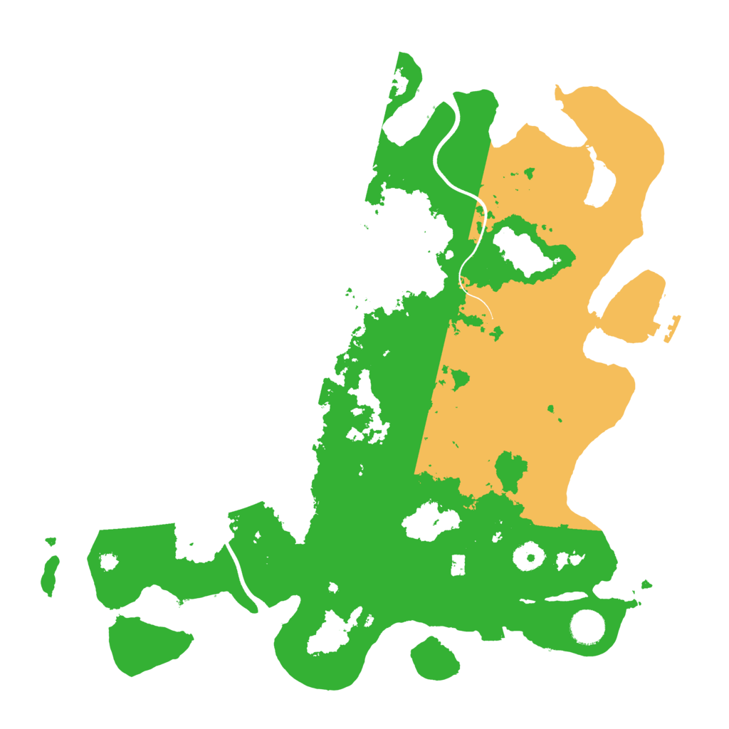 Biome Rust Map: Procedural Map, Size: 3700, Seed: 8507
