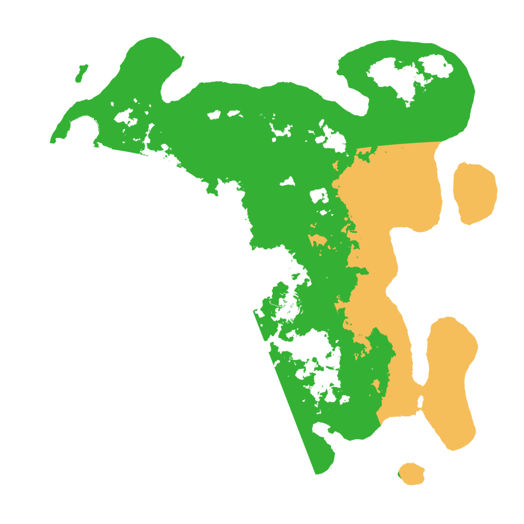 Biome Rust Map: Barren, Size: 3500, Seed: 12512