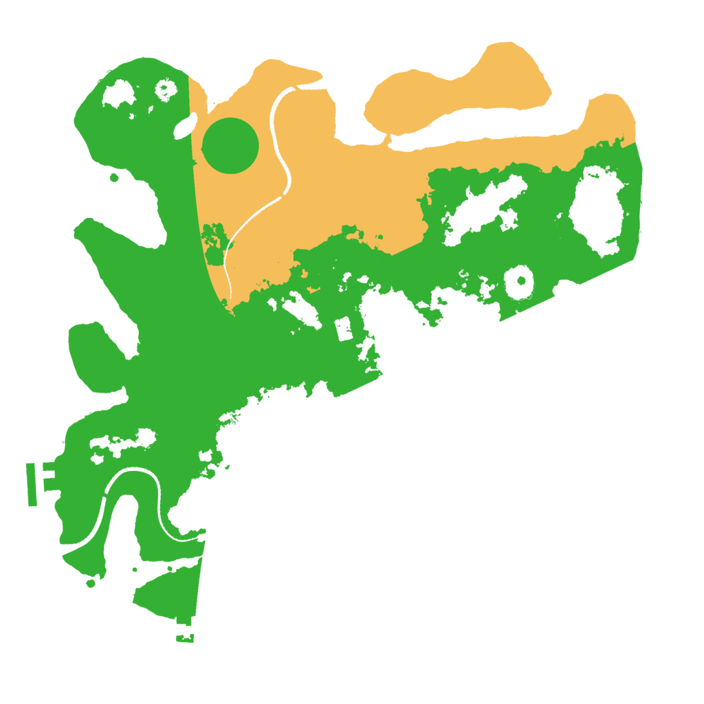 Biome Rust Map: Procedural Map, Size: 3300, Seed: 65436