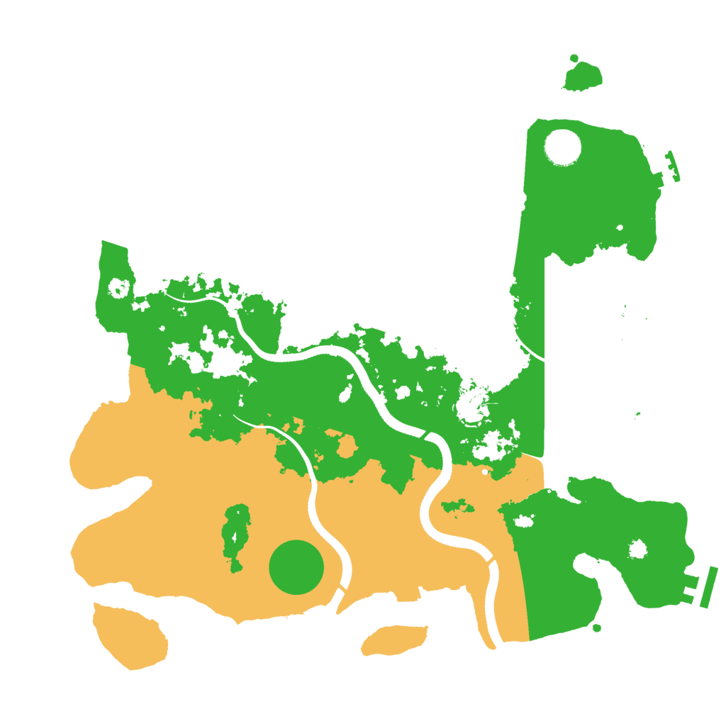 Biome Rust Map: Procedural Map, Size: 3500, Seed: 1588404463