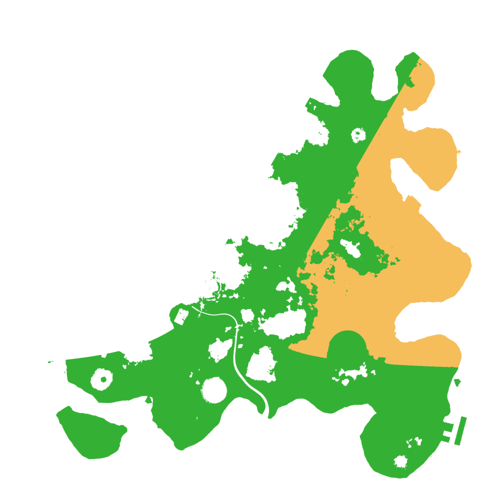 Biome Rust Map: Procedural Map, Size: 3500, Seed: 1005271542