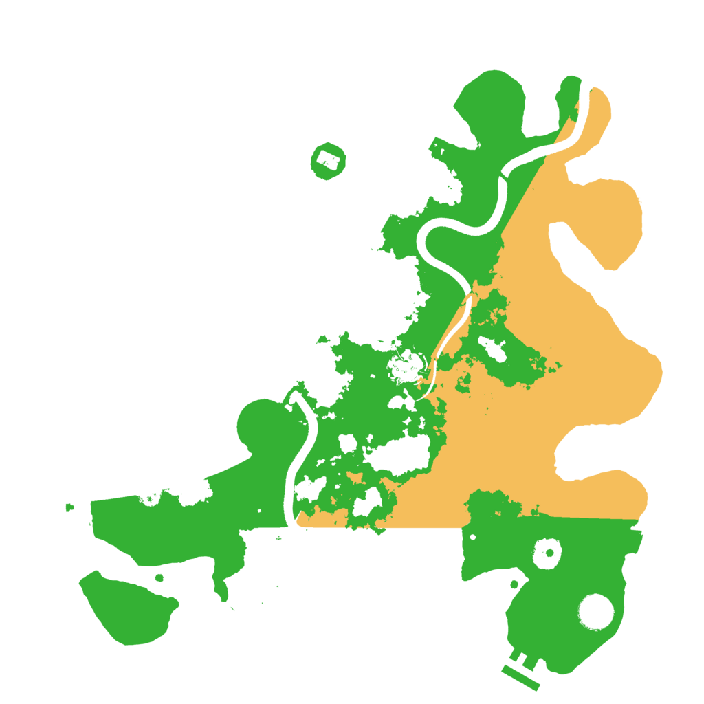 Biome Rust Map: Procedural Map, Size: 3500, Seed: 1005271542