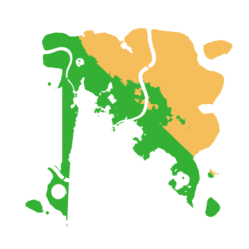 Biome Rust Map: Procedural Map, Size: 3000, Seed: 33345