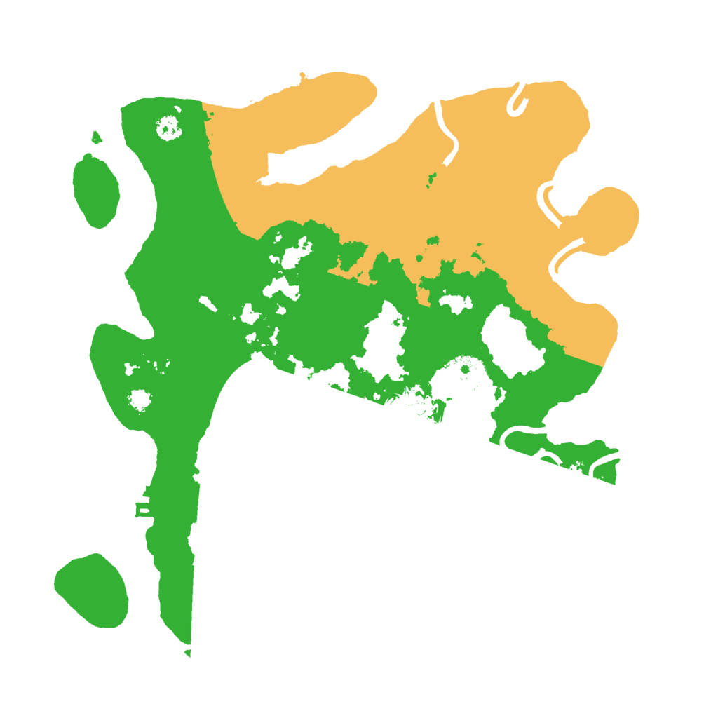 Biome Rust Map: Procedural Map, Size: 3000, Seed: 33545