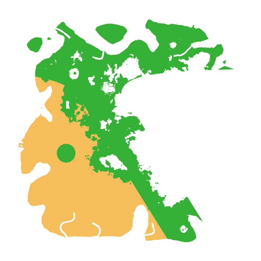 Biome Rust Map: Procedural Map, Size: 3700, Seed: 546686583