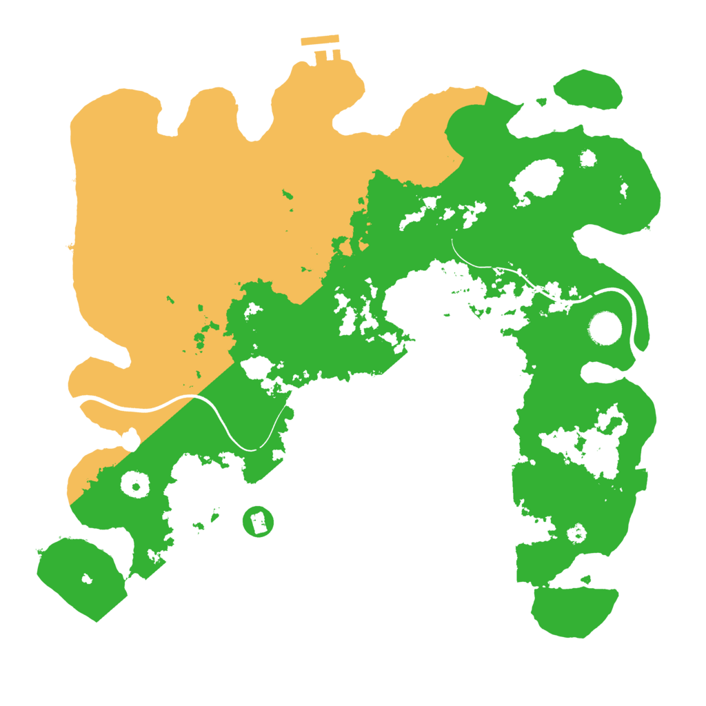 Biome Rust Map: Procedural Map, Size: 3750, Seed: 1536083396