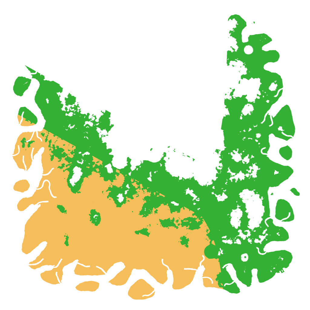 Biome Rust Map: Procedural Map, Size: 6000, Seed: 96601572