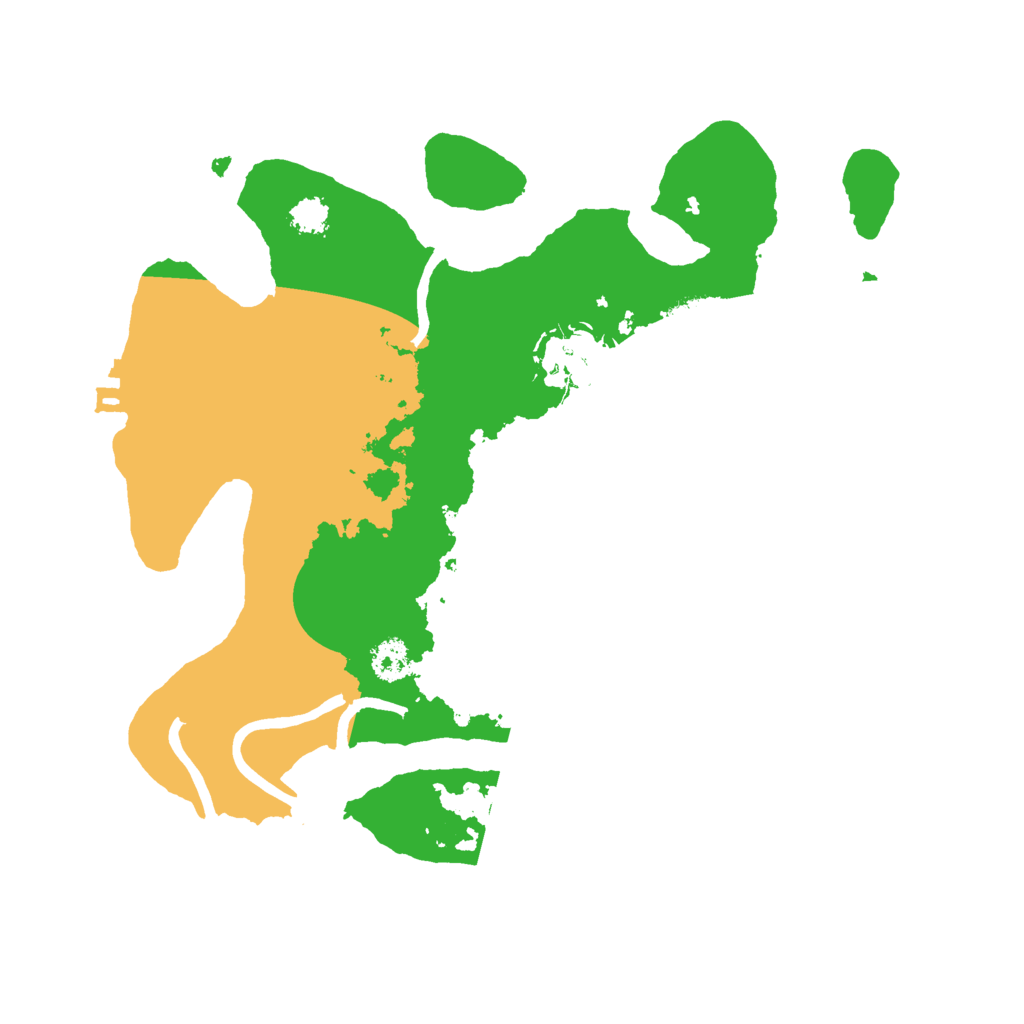 Biome Rust Map: Procedural Map, Size: 2500, Seed: 39435829