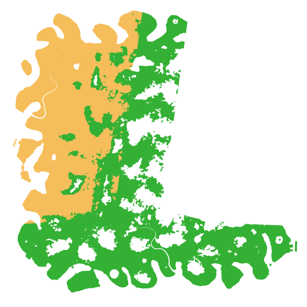 Biome Rust Map: Procedural Map, Size: 6000, Seed: 8948475