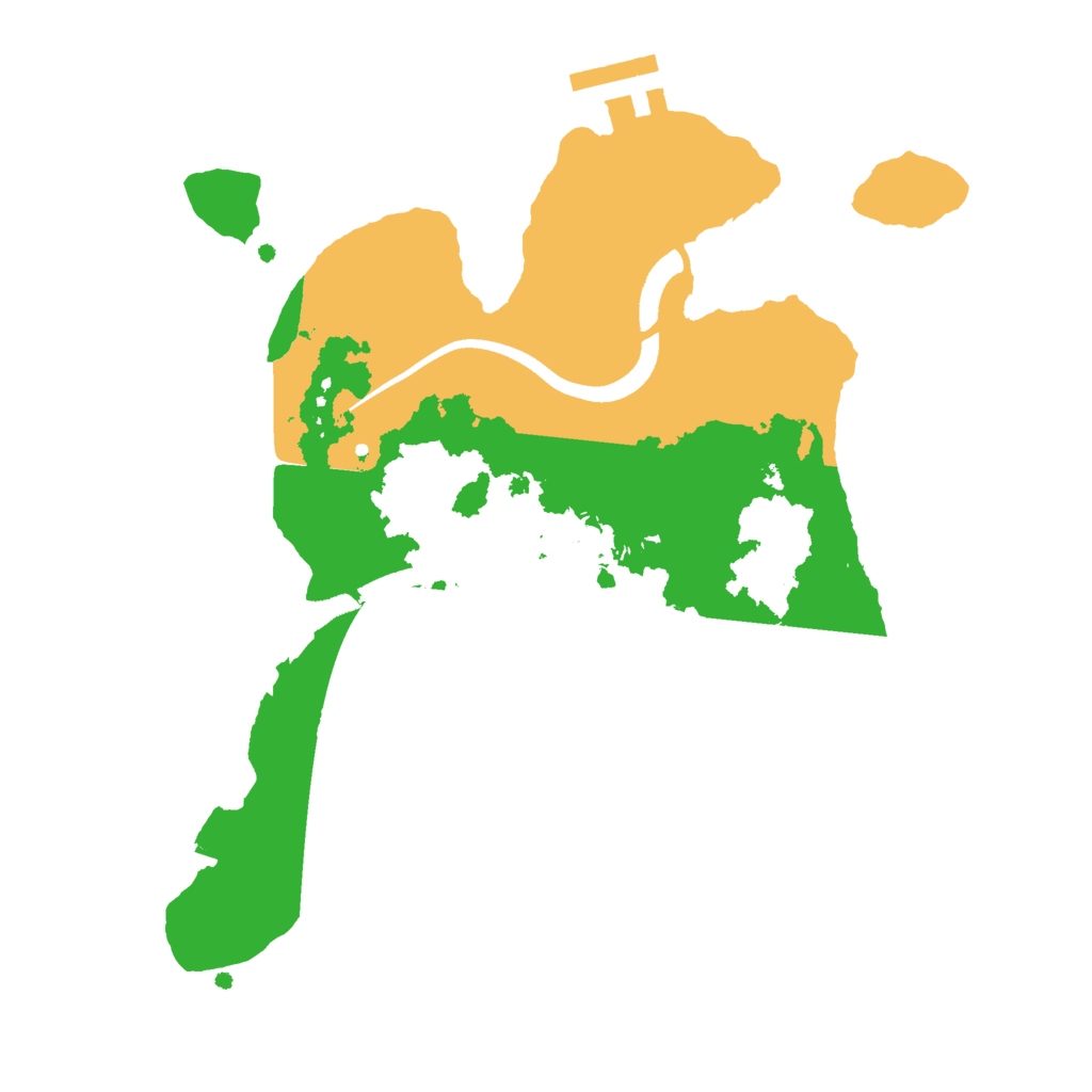 Biome Rust Map: Procedural Map, Size: 2500, Seed: 1258053771