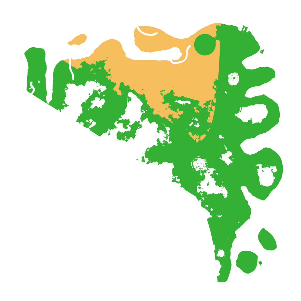 Biome Rust Map: Procedural Map, Size: 3700, Seed: 889255