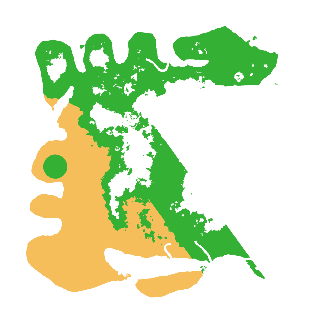 Biome Rust Map: Procedural Map, Size: 3500, Seed: 300522