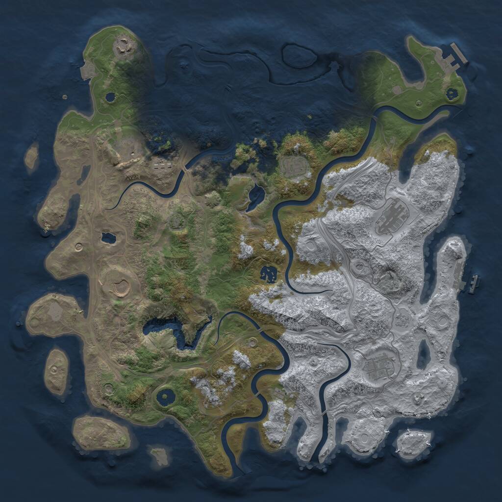 Rust Map: Procedural Map, Size: 4251, Seed: 1791110520, 15 Monuments