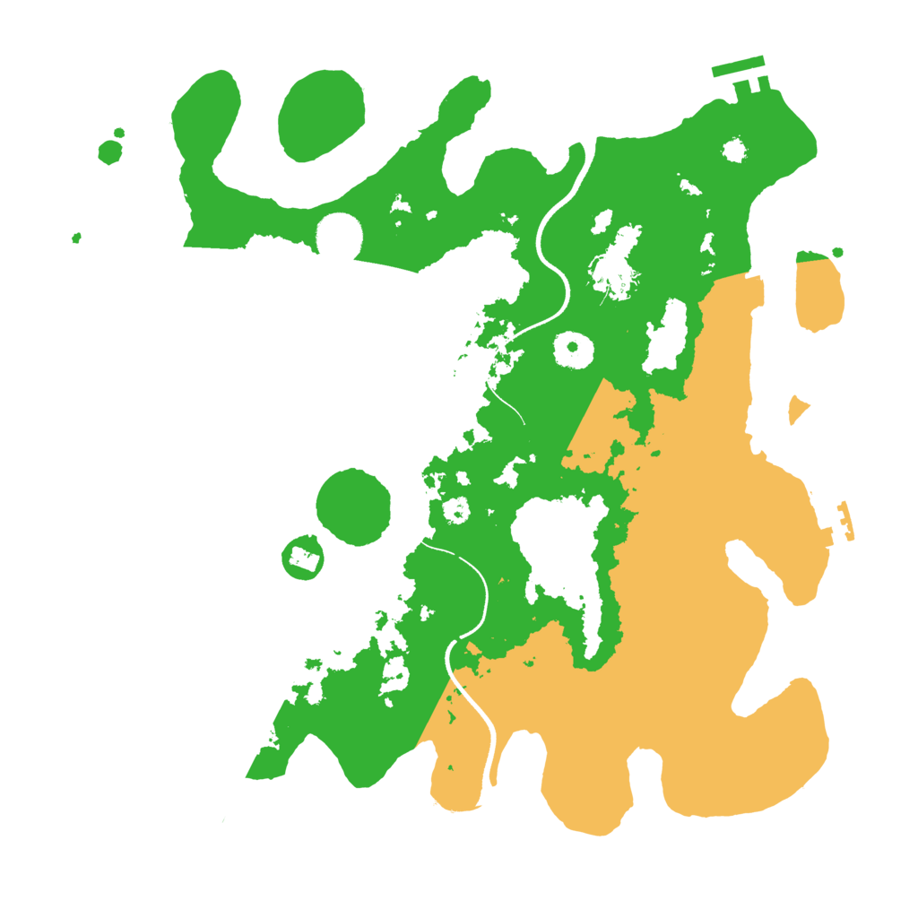 Biome Rust Map: Procedural Map, Size: 3500, Seed: 12354