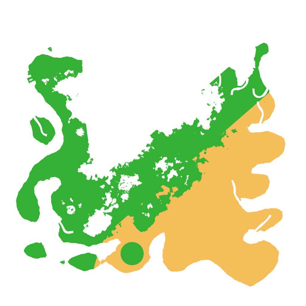 Biome Rust Map: Procedural Map, Size: 3500, Seed: 124599973