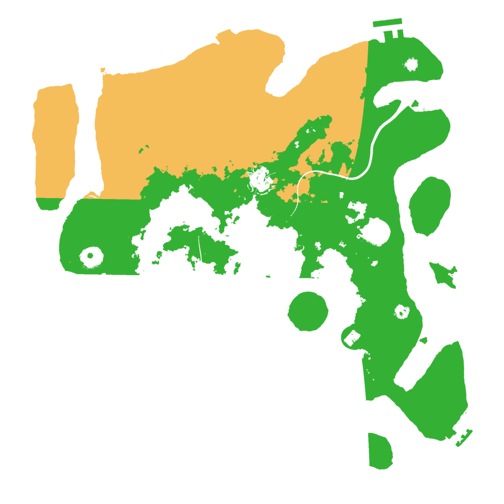 Biome Rust Map: Procedural Map, Size: 3500, Seed: 889671266