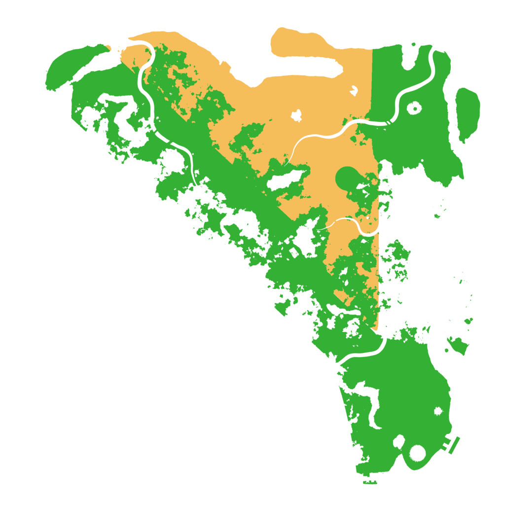 Biome Rust Map: Procedural Map, Size: 5500, Seed: 2315355