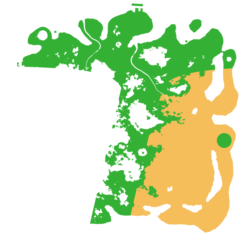 Biome Rust Map: Procedural Map, Size: 4500, Seed: 1100176150