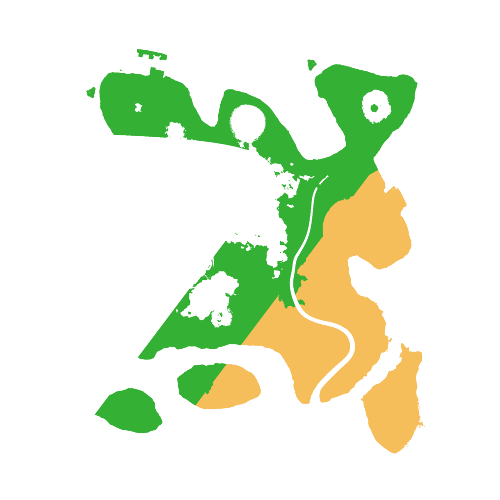 Biome Rust Map: Procedural Map, Size: 2500, Seed: 663583999