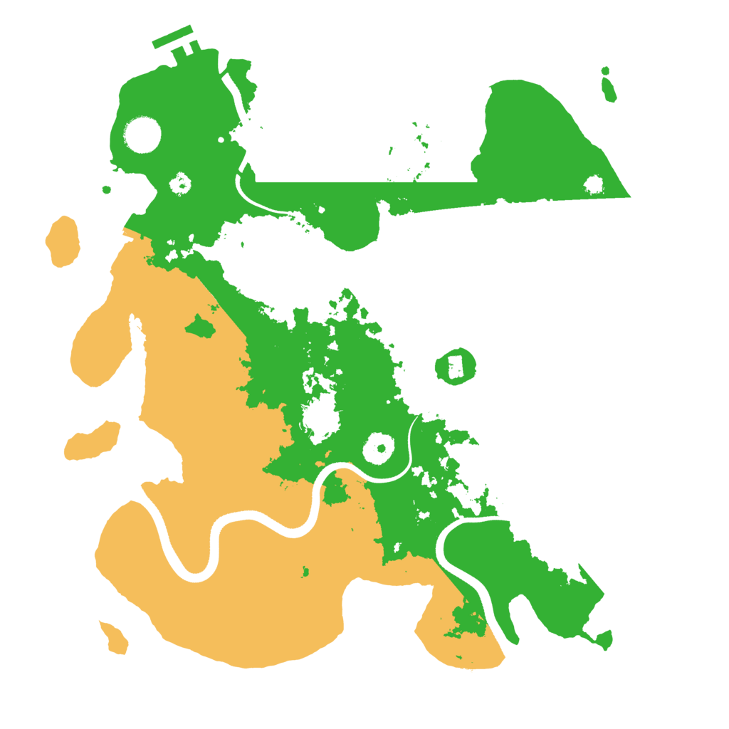Biome Rust Map: Procedural Map, Size: 3500, Seed: 273012275