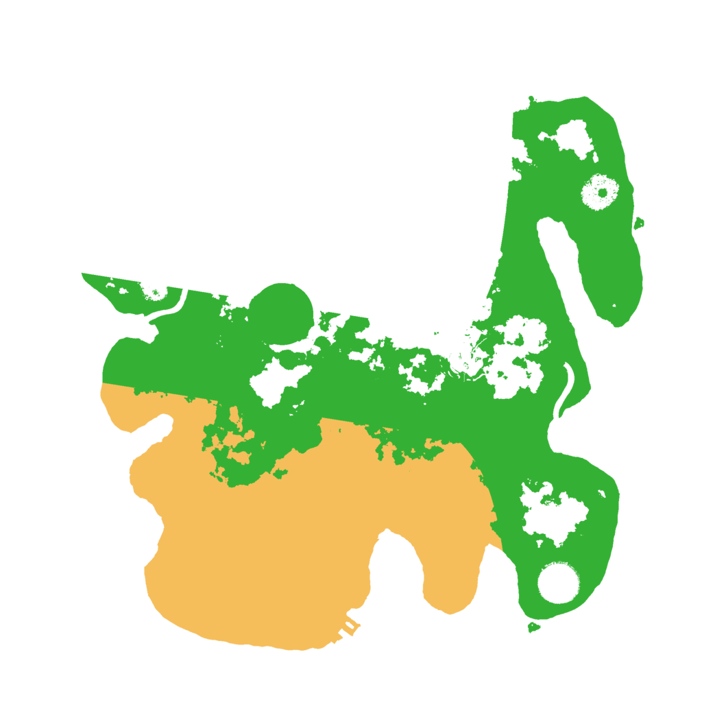 Biome Rust Map: Procedural Map, Size: 3000, Seed: 127703696