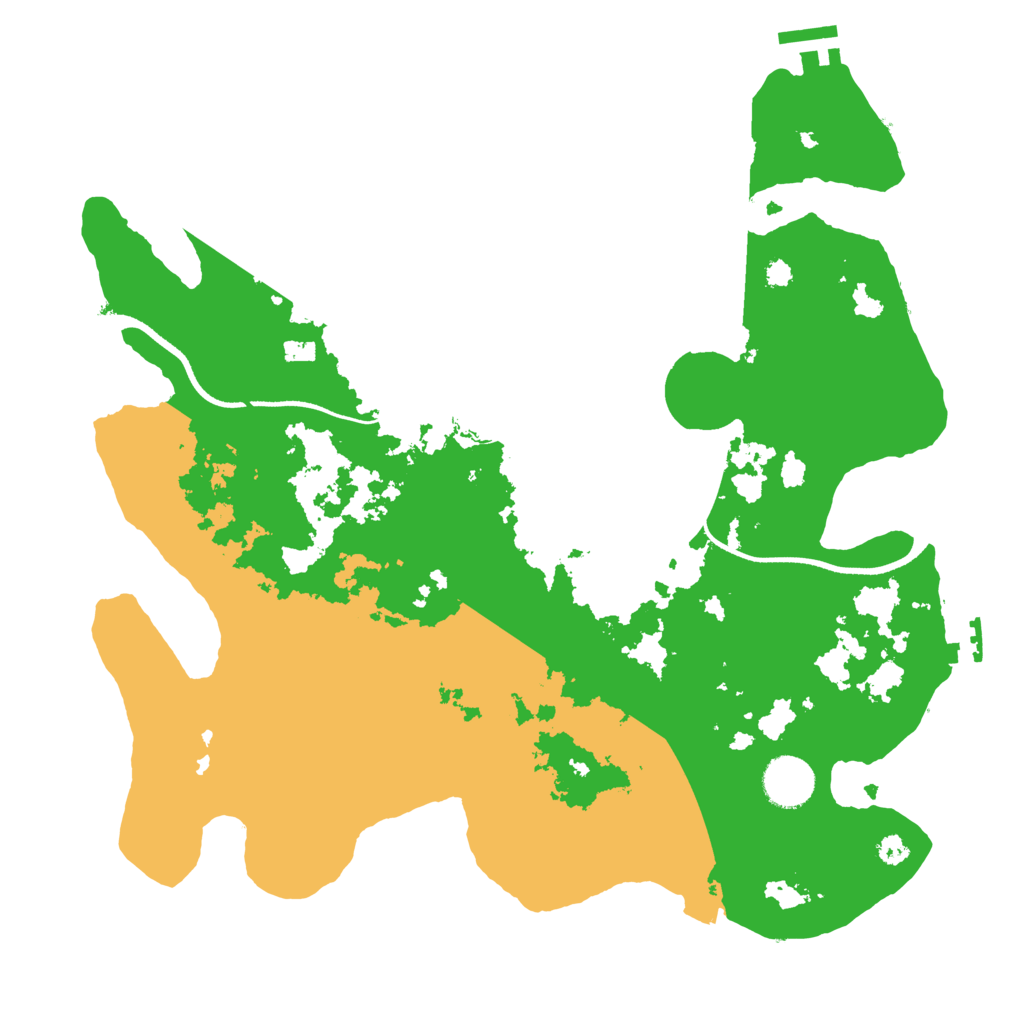 Biome Rust Map: Procedural Map, Size: 3500, Seed: 891988
