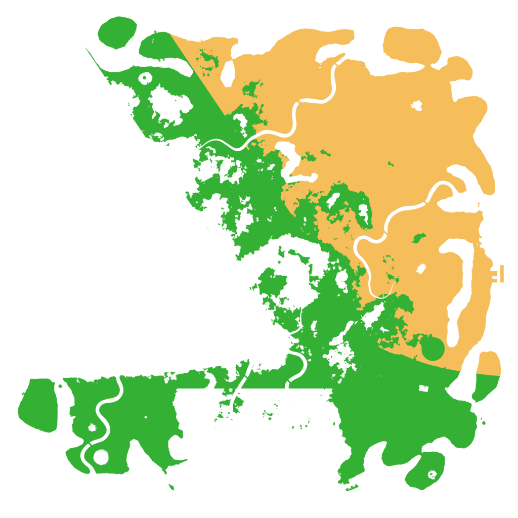 Biome Rust Map: Procedural Map, Size: 6000, Seed: 4567852