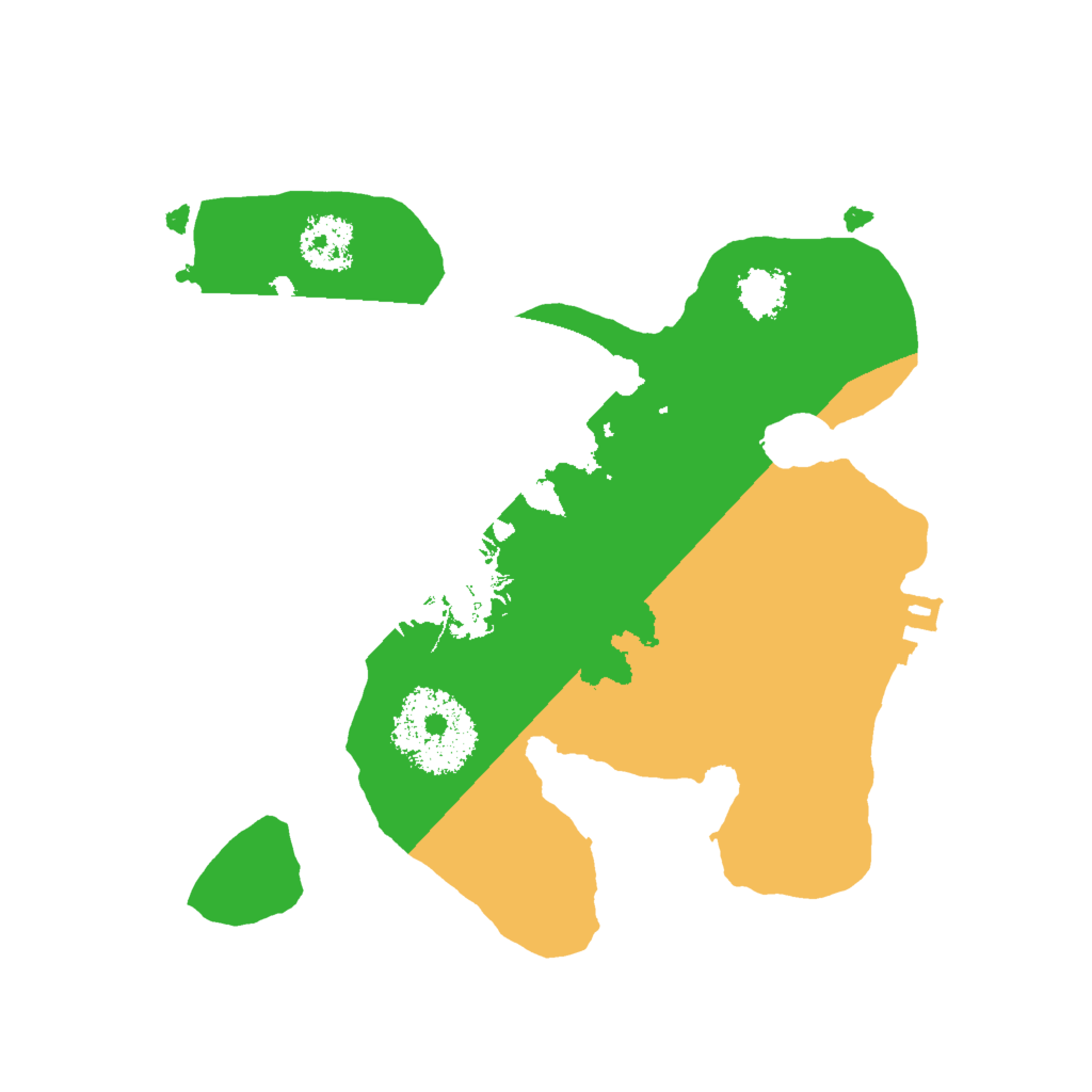 Biome Rust Map: Procedural Map, Size: 2000, Seed: 1832