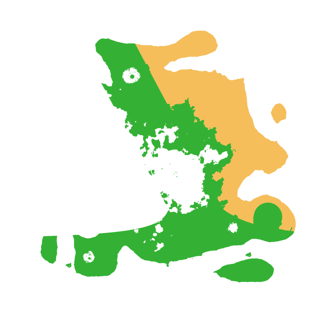 Biome Rust Map: Procedural Map, Size: 3000, Seed: 35345