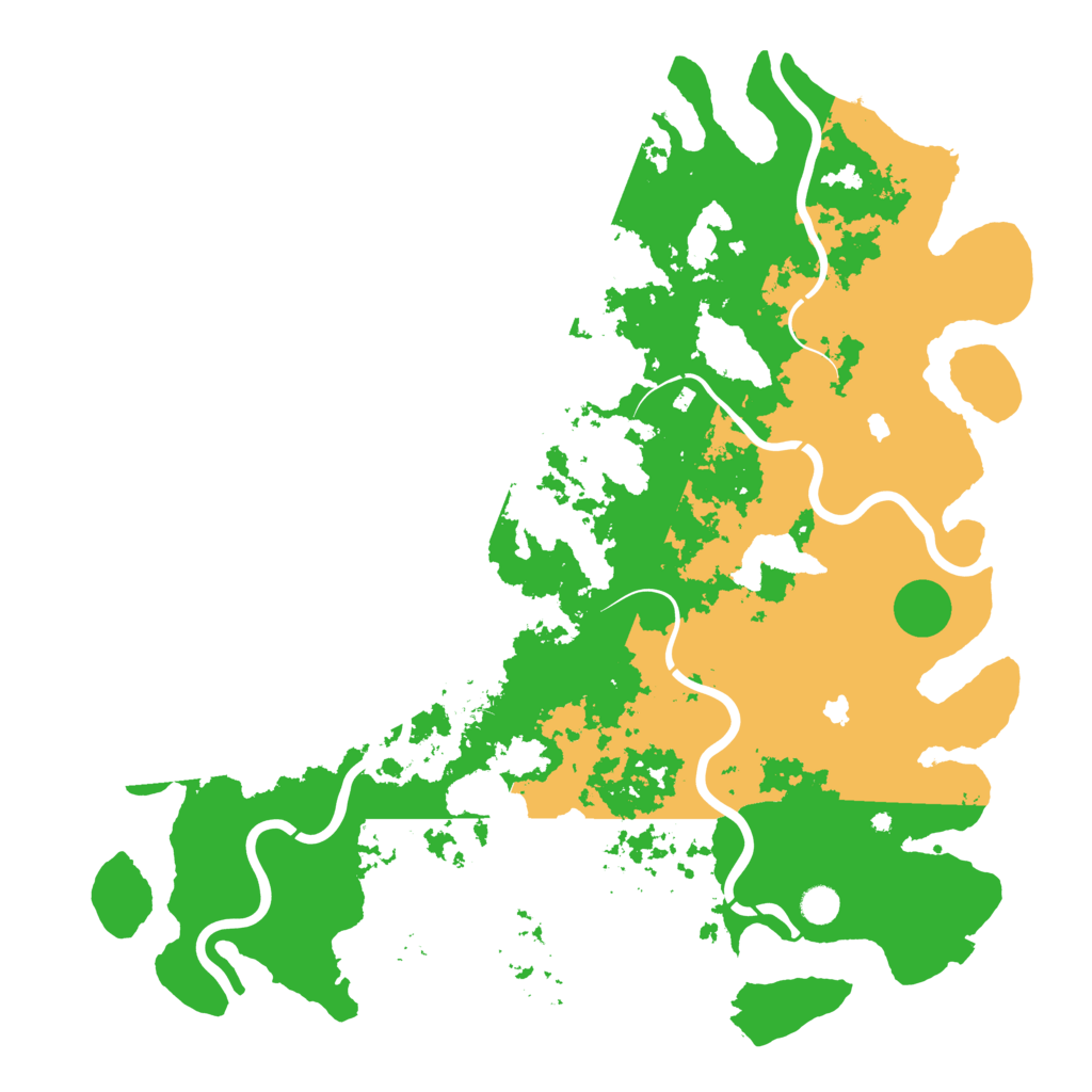 Biome Rust Map: Procedural Map, Size: 5000, Seed: 345345435