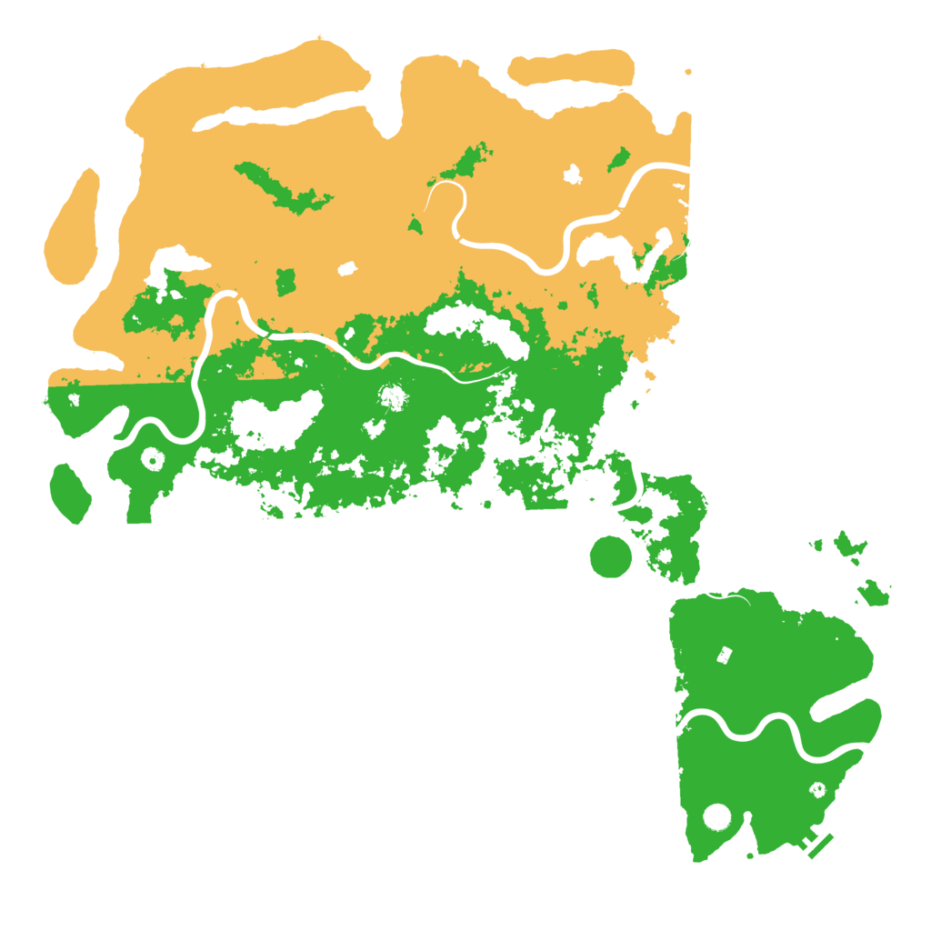 Biome Rust Map: Procedural Map, Size: 6000, Seed: 3453125