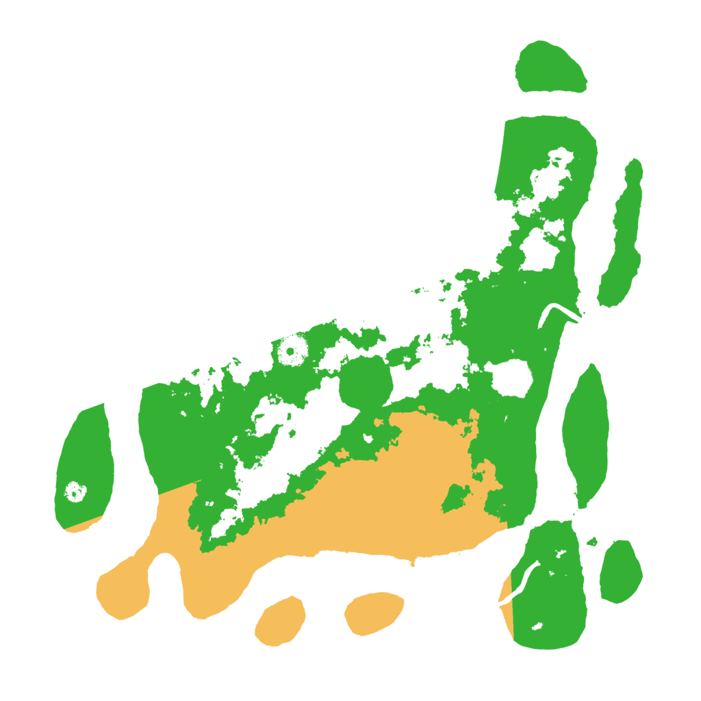 Biome Rust Map: Procedural Map, Size: 3500, Seed: 2022424095