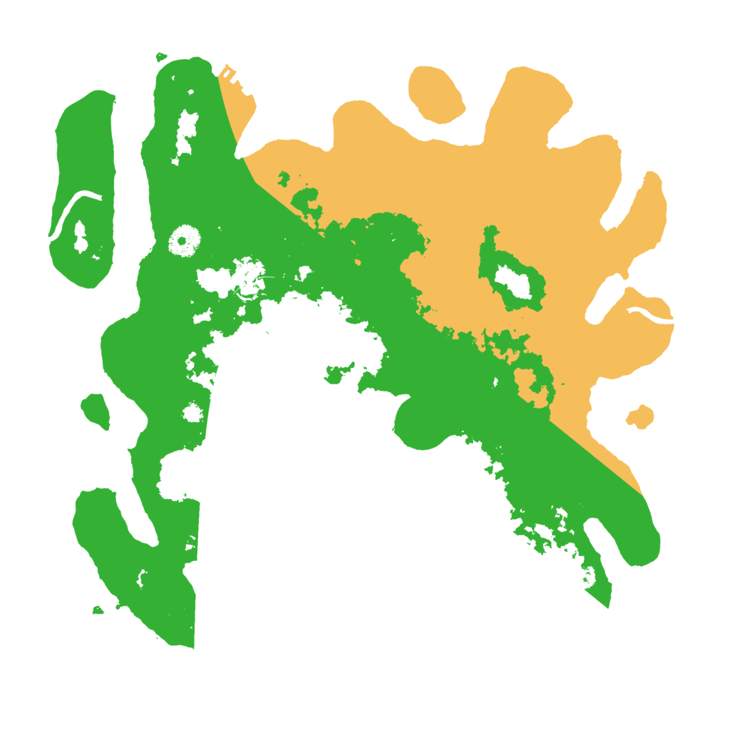 Biome Rust Map: Procedural Map, Size: 3500, Seed: 95621