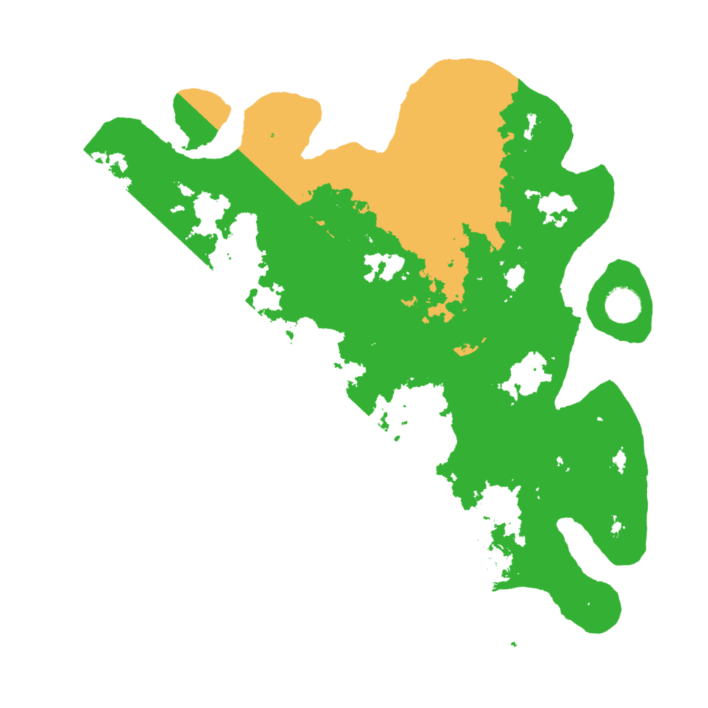 Biome Rust Map: Barren, Size: 3500, Seed: 125236