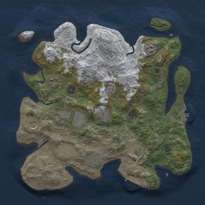 Thumbnail Rust Map: Procedural Map, Size: 3500, Seed: 297589212, 20 Monuments