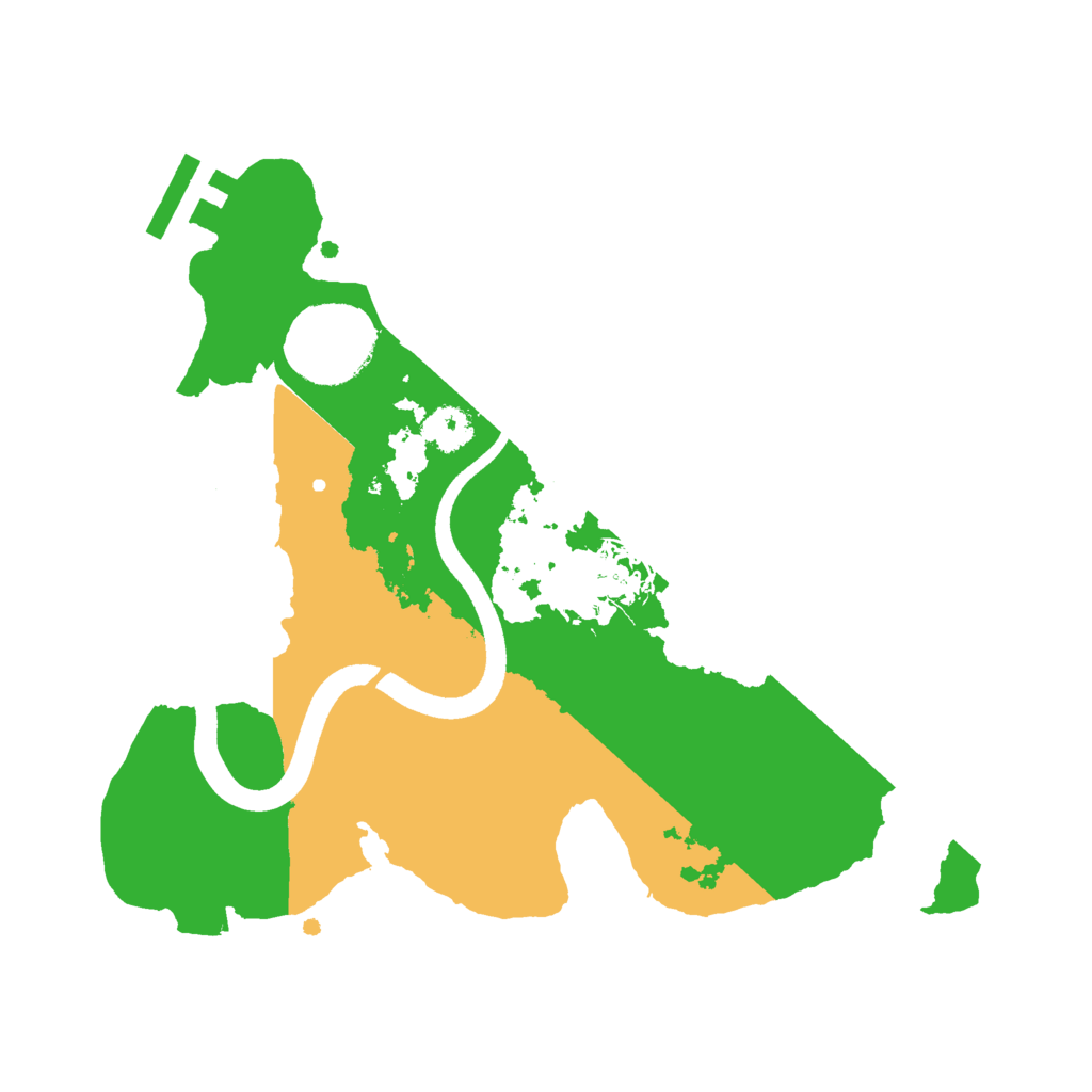 Biome Rust Map: Procedural Map, Size: 2500, Seed: 54684