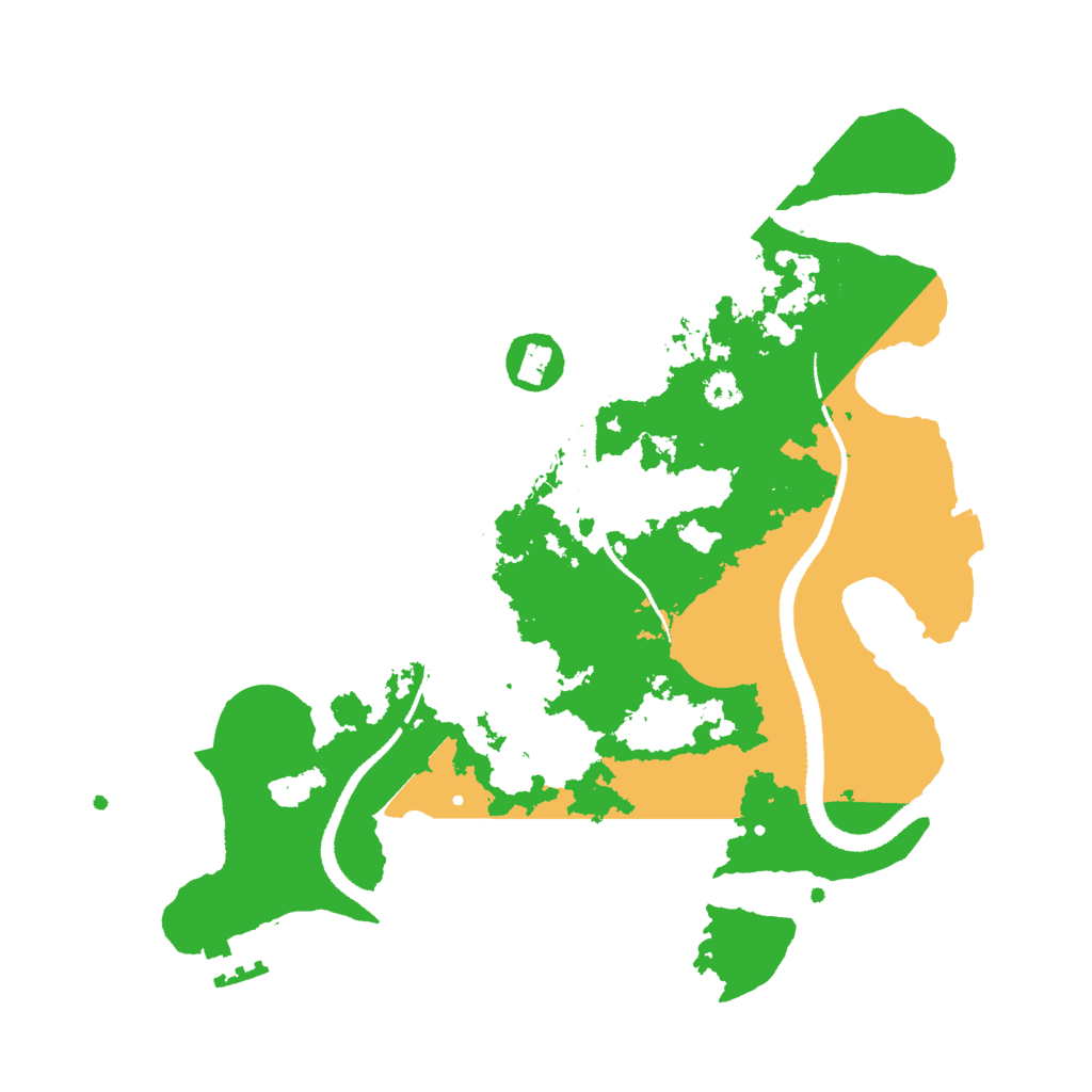 Biome Rust Map: Procedural Map, Size: 3000, Seed: 1045452275