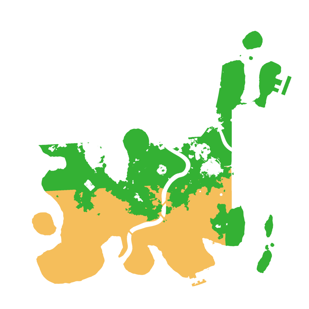 Biome Rust Map: Procedural Map, Size: 3200, Seed: 903355041