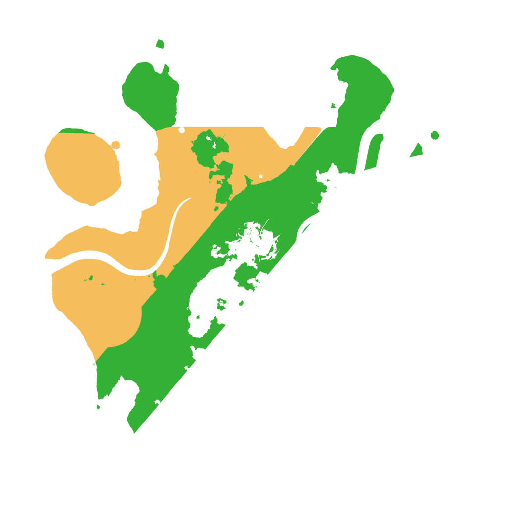 Biome Rust Map: Procedural Map, Size: 2432, Seed: 69420