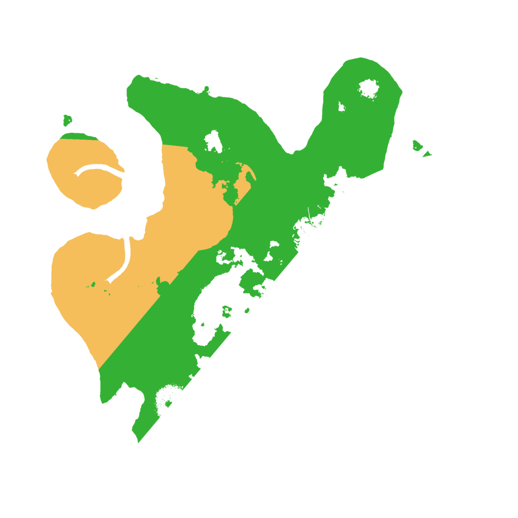 Biome Rust Map: Procedural Map, Size: 2432, Seed: 69420