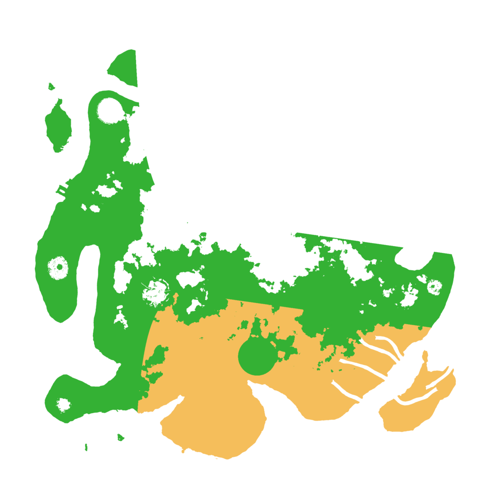 Biome Rust Map: Procedural Map, Size: 3500, Seed: 92302236